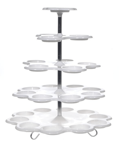5-Tier Cup Cake Buffet Cake Stand Dispaly Holder Party Wedding | Pack of 1 - Image 3
